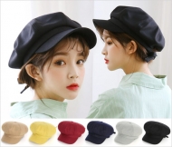 (H) 464-MH 리본헌팅캡 여자빵모자