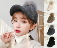 (T) 484-MH 폭스프레즐니트 방울 털캡모자