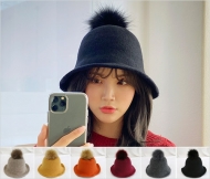 (T) 1219-MH 폼폼플레인울버킷햇