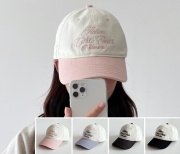 (Y) 51724-CM 레터링배색워싱볼캡