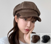 (H) 50725-CM 헤리티지레더뉴스보이캡