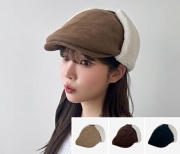 (H) 52026-CM 스웨이드양털헌팅캡