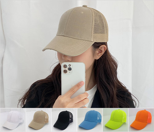 베스트 망사 볼캡 단체 무지 캡모자 커플 야구모자